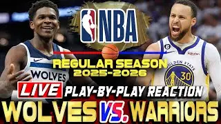 WARRIORS VS TIMBERWOLVES | NBA Regular Season 2025-26 | Nba Live Score & Commentary
