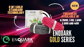 Enquark Gold Premium Electric Wire |  PVC Copper Cable | Multi-strand House Wire | Be Safe Ever