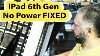 iPad 6th gen No power Fixed.  0.45 amp draw. Short Circuit detected By Flir Thermal Camera.