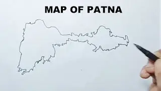 Map of Patna || How to draw Patna map