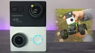 4k Action Camera review! - Stuck On A Rock Crawler