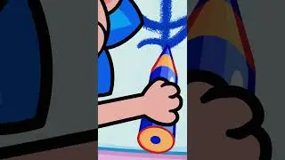 🖍️ Easy Drawing Hack with the Letter K! 🐉✨ #animation #cartoon