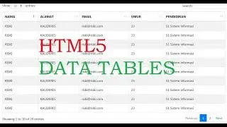 Cara Menggunakan Plugin Data Tables