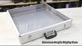 Large Capacity Aluminum Acrylic Display Case Durable Acrylic Table Top Trade Showcase Aluminum Case