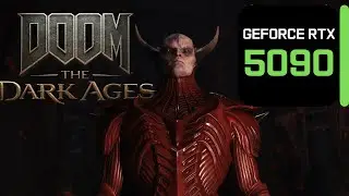 Doom The Dark Ages  RTX 5090 + 9950X3D benchmark (4K) DLAA
