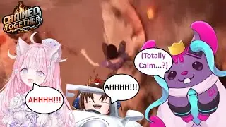 [Glitch Stars Clips] Prophet, Smol Maple And Meowchi Having Chaotic Fun Playing Chained Together!!