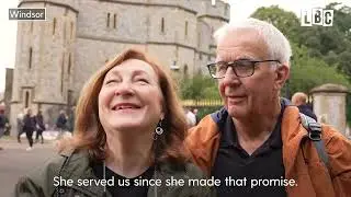 Flowers, cards and tears: Britons pay tribute to the Her Majesty | LBC