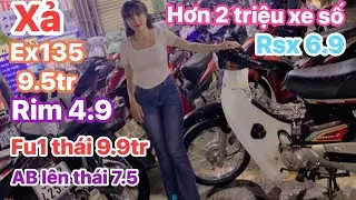 24/12 Lễ xả hơn 2tr xe số,tay ga nhật,Ex135 đẹp 9.5,Rsx 6.9,Axelo 6.5,Fu1 thái 9.9,Nvx Pcx 14.5