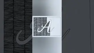 easy and simple alphabet A line art doodle #lineart #linedoodle #doodleshorts #shorts | 1/26