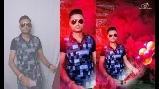 photo editing in photoshop | smoke bomb