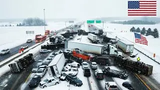 Christmas Chaos! Brutal Winter Storm Paralyzes Illinois & Iowa&mdash;Massive Pileups on I 80 and I 55&rdquo;