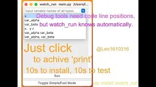 Python's new debug mode: Just Click