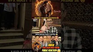 MIRAI movie public review & reaction |first show |  teja sajja | mirai movie review  #shorts