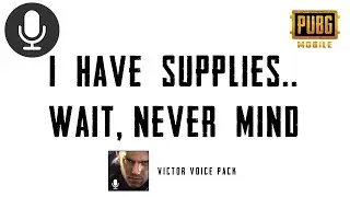 I Have Supplies Wait Never Mind | Pubg Victor Voice Pack Sound Effect 🔊🗣️