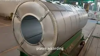 The production process of color steel plates#ppgi #ppgl #construction 