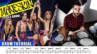 MANESKIN - ZITTI E BUONI | DRUM TUTORIAL
