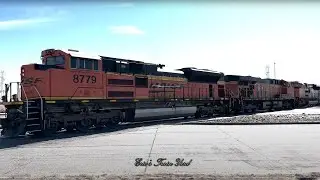 BNSF led train out of Denver with a Rail Link rear DPU