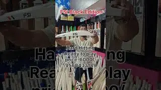 Fsi Budget Friendly Black Edition Cricket Bat, Price- 6000 WhatsApp-9560433189 Oiling Knocking FREE