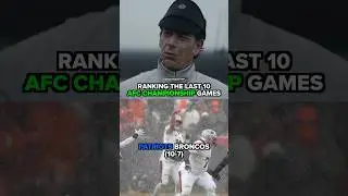 RANKING AFC CHAMPIONSHIP GAMES #patriots #nfl #shorts