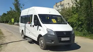 Микроавтобус ГАЗ-А65R33 Next № Н 442 КМ 62 маршрутом №2 