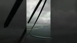 Approach to land in BAD WEATHER