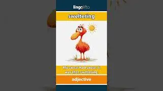🇬🇧 Sweltering Meaning : Flash Card : Learn English Vocabulary
