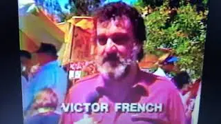 Victor French, Michael Landon & Lorne Greene from The Michael Landon Celebrity Tennis Classic