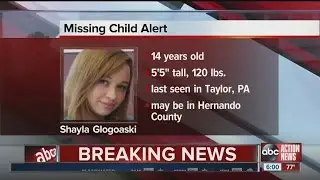 MISSING CHILD: Shayla Glogoaski, 14, missing from Taylor, Pennsylvania