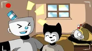 (Old) *CRINGE* Wake up sleepy head//Meme (Mugman, Boris, Cuphead, Bendy)