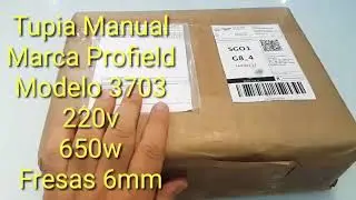 {𝙐𝙉𝘽𝙊𝙓𝙄𝙉𝙂 & 𝙍𝙀𝙎𝙀𝙉𝙃𝘼} Tupia Fresadora Manual 650w 6mm c/ Maleta Profield