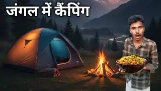 Survival the coldest in the forest 🏕️ winter  camping🌲night camping🥶camping  video #cooking#camping 