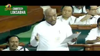 Mallikarjun Kharge Aggressive Speech In Lok Sabha, Opposes BJP | Mango News