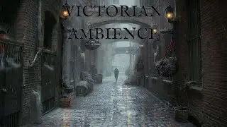 VICTORIAN AMBIENCE | Craic Stables: Rain, Horses, Walking On Cobblestone | ASMR Sounds