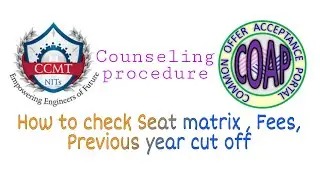 CCMT & COAP counseling procedure and importent informations