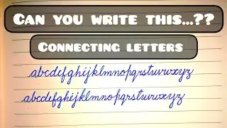 Learn to Write the Lowercase Alphabet (a-z) ✍️ l Cursive Writing Tutorial #cursive #abcd#calligraphy