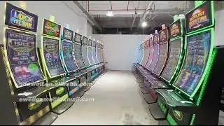 New design 43 inch curved screen slot machines
