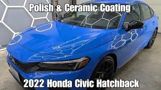 Полировка и керамическое покрытие для Honda Civic 2022 года | Детейлинг автомобиля в Лейк-Стивенс...