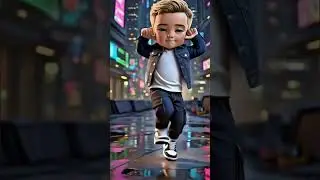 : Little Boss Life! 🕶️ Walking Down the Street like a King