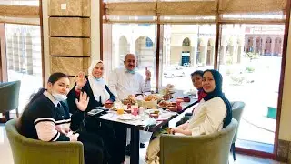 بوفيه الافطار فندق زمزم بولمان اطلالة الحرم النبوي الشريف يارب اكتبها للجميع الاكل له طعم تاني
