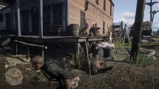 RDR2 NPCs shot each others accidentally