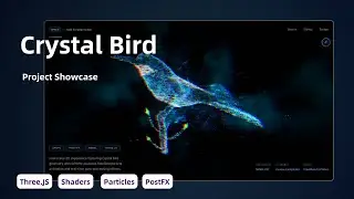 Crystal Bird | GPGPU Particles flowfield Animation and Slow Motion Blur in Three.js (Showcase #9)
