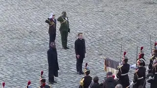 Macron welcomes Nigerian counterpart Bola Tinubu on state visit to France
