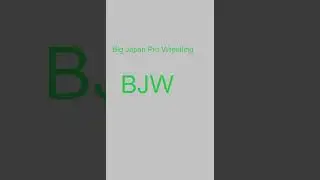 Big Japan Pro Wrestling / BJW #wrestling  #promotion #wrestlingpromotion