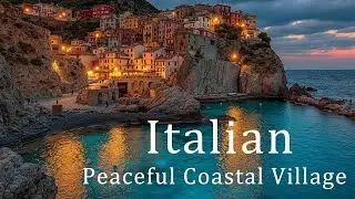 Italian Music Relaxing Peaceful Coastal Village - Night Reflection Mediterranean Chill