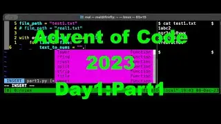 Advent of Code 2023 - Day1:Part1 in python