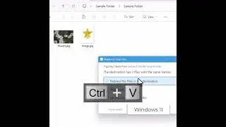 Копирование данных в Windows 11