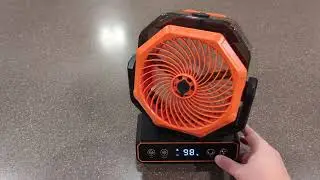 Watch Before Buying - Rechargeable Rotating Misting Fan