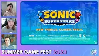 SONIC SUPERSTARS REACTION - SUMMER GAME FEST 2023