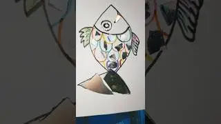easy drawing#easy  sketching# trending #short feed#viralvideo# fish