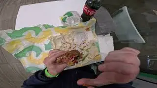 Inside Subway 2, 1 Italian B.M.T footlong with double cheese and Sweet Chili sauce, 7 cookies